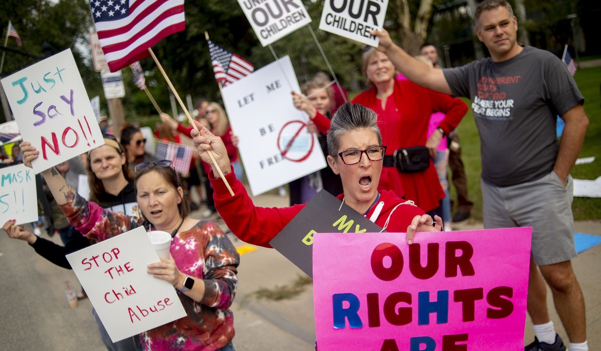 Mask, COVID-19 vaccine mandates fuel new round of tea party protests