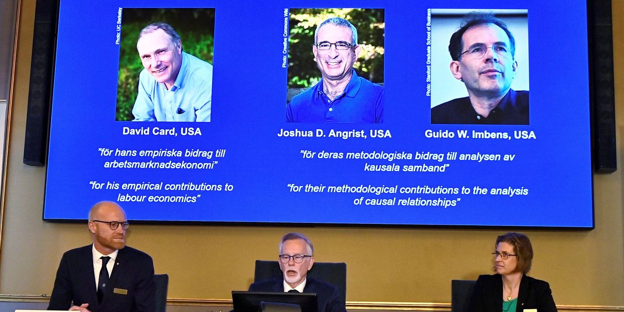 Nobel Economics Prize Is Awarded to U.S.-Based Trio