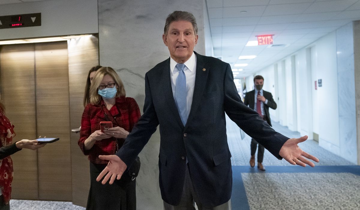 Sen. Joe Manchin III rules out backing Biden’s .75T social welfare bill