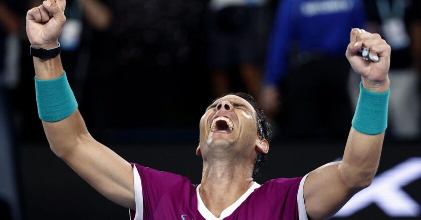 ‘Emotional’ Australian Open win a fitting way for Rafael Nadal to break Grand Slam record