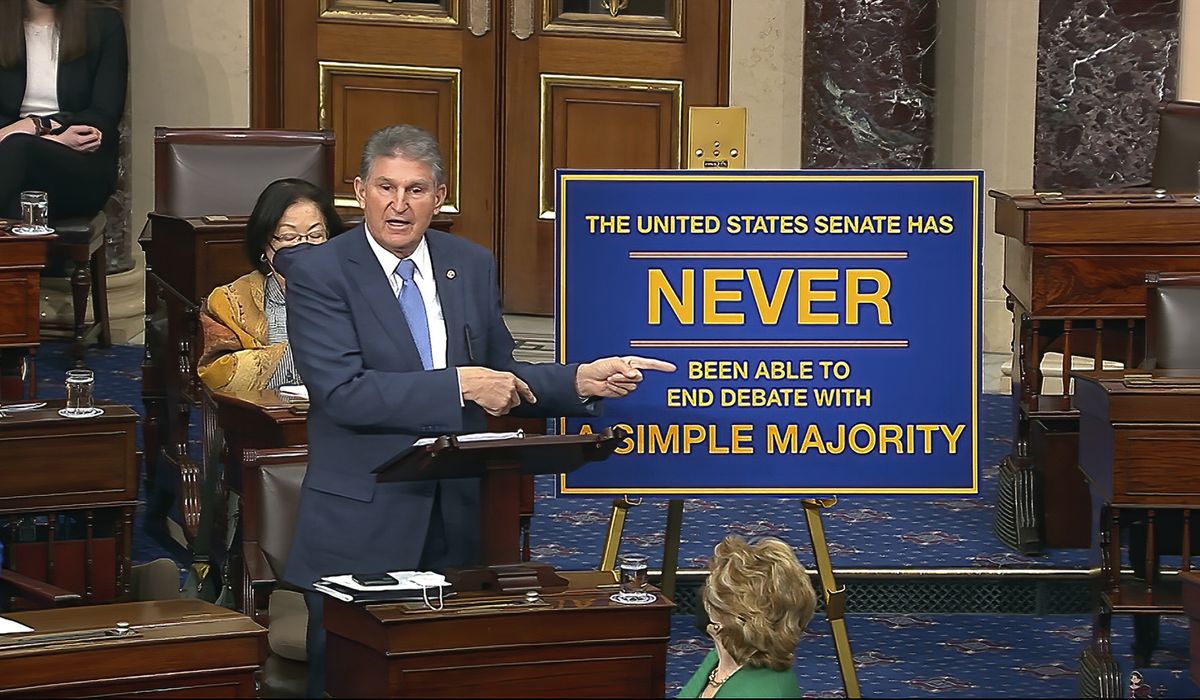 Manchin calls out Democrats for ‘misleading’ the American people about the filibuster