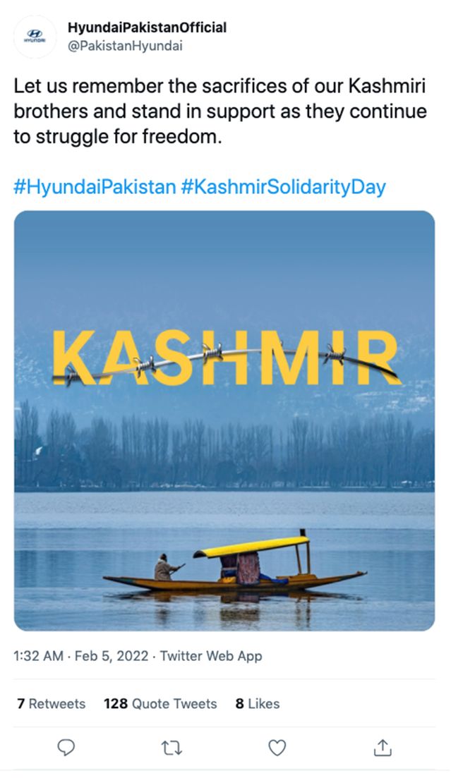 Calls to Boycott Hyundai Rise in India After Kashmir Comment