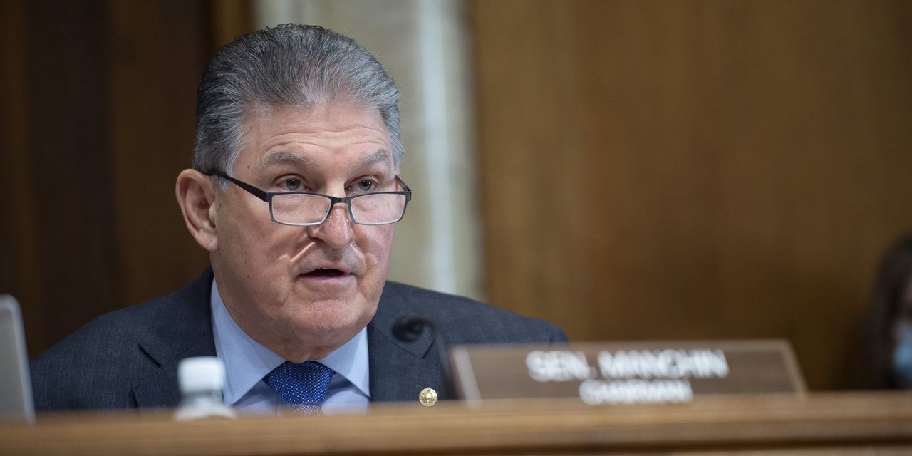 Manchin Pushes Democrats to Revisit Tax-Rate Hikes; Sinema Could Present a Roadblock