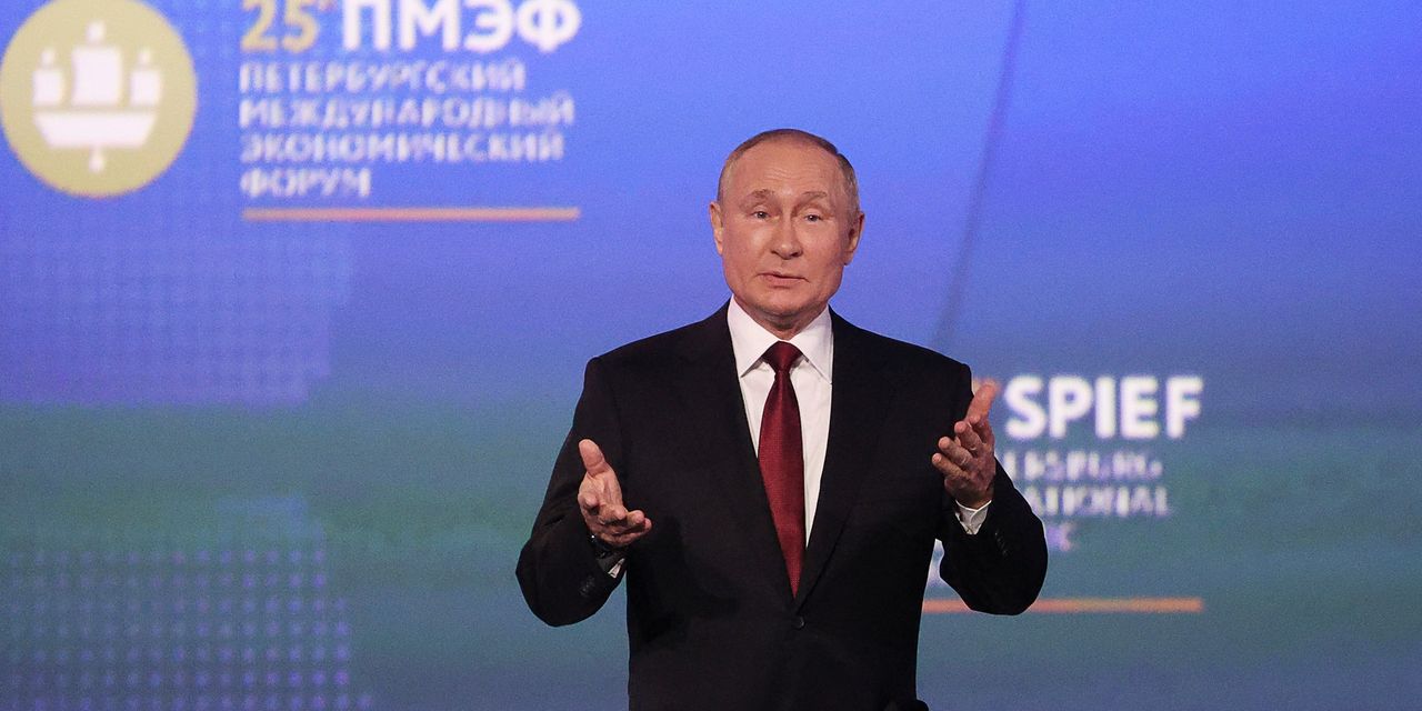 Putin Blasts the West, Says Sanctions on Russia Over Ukraine Are Backfiring