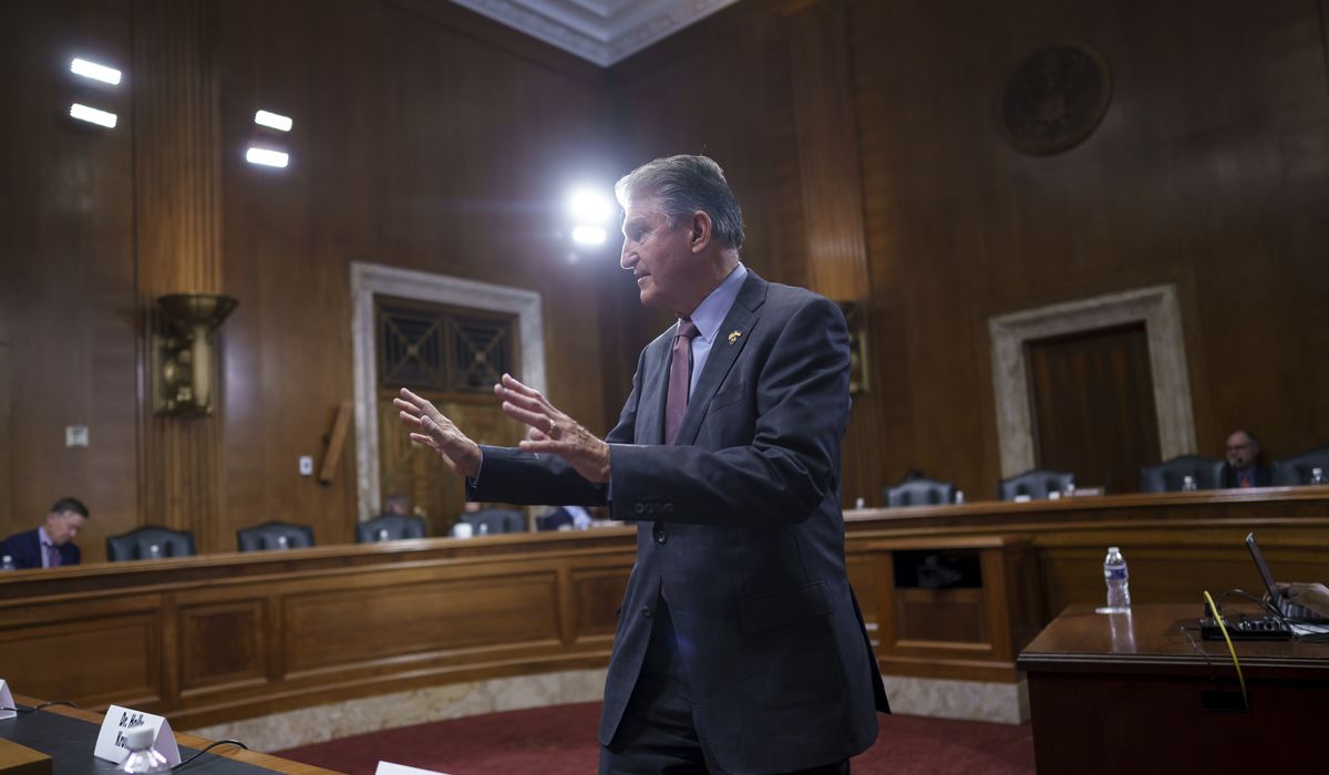 Manchin shifts into defense on Dems’ tax-and-spend climate bill