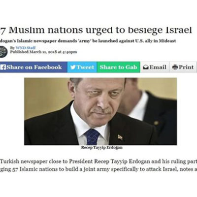 Turkey’s President Urges 57 Muslim Nations to Siege Israel; How End Times Begin This May